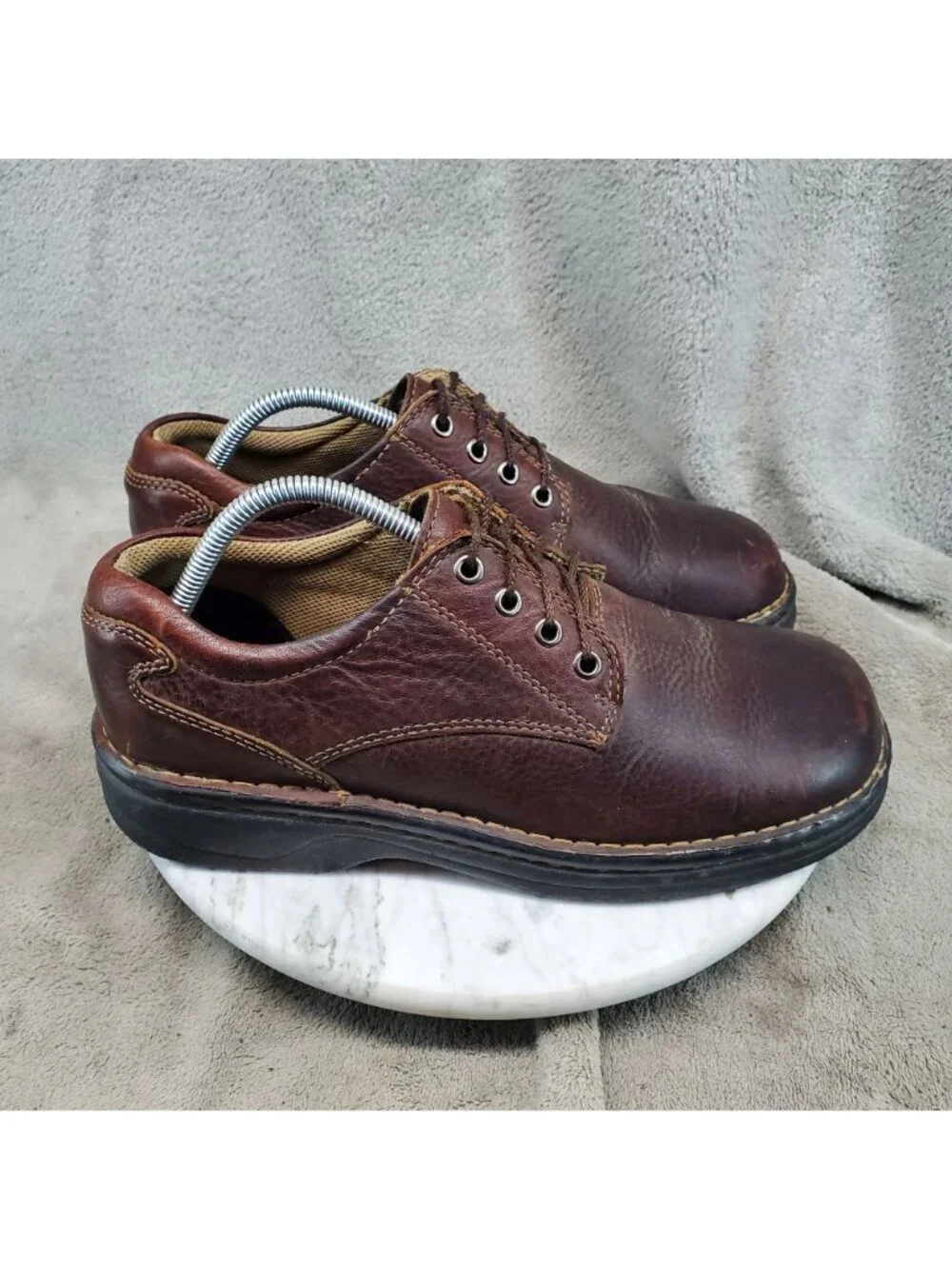 Dockers Shoes Mens Size 9.5 Brown Leather Lace Up Comfort Oxfords *Read*